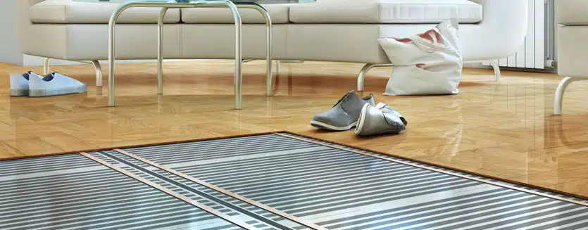 in-floor heating option